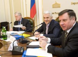 Sergeу Mironov, Vladimir Litvin and Adam Martynyuk