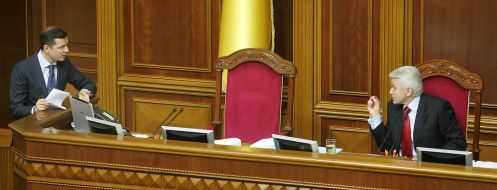 Володимир Литвин та Олег Ляшко