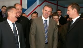 Sergey Bubka and Aleksandr Ledida