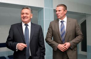 Sergey Bubka and Aleksandr Ledida