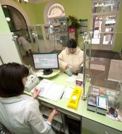 The pharmacist sells drugs