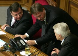 Taras Chornovil, Adam Martynyuk and Vladimir Litvin