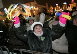 Participants of the protest action