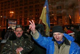 Участники акции протеста