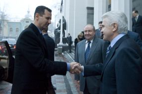 Vladimir Litvin, Valentin Zaychuk and Bashar al-Assad