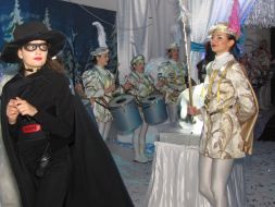 Participants of the New Year’s carnival