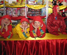 Participants of the New Year’s carnival