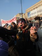 Participants of the protest action