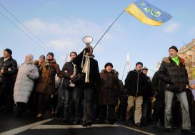 Participants of the protest action