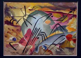 Работа Василия Кандинского ”Абстрактная композиция”