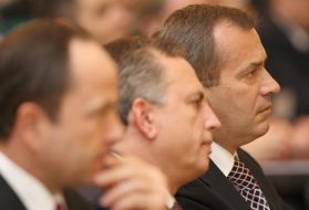 Sergey Tigipko, Boris Kolesnikov and Andrey Klyuev