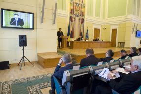 Nikolay Azarov, Viktor Yanukovich and Vladimir Litvin