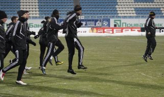 Players of FC Sheriff (Tiraspol, Moldova)