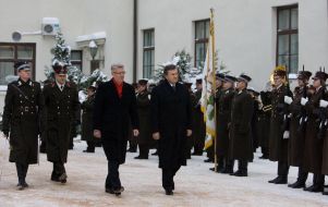 Viktor Yanukovich and Valdis Zatlers