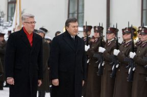 Viktor Yanukovich and Valdis Zatlers