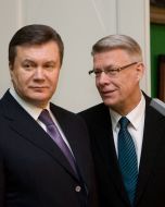 Viktor Yanukovich and Valdis Zatlers