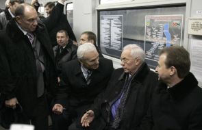 Anatoliy Golubchenko, Nikolay Azarov, Vladimir Petrenko and Aleksandr Popov