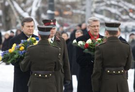 Viktor Yanukovich and Valdis Zatlers