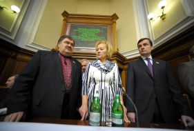 Vladimir Bondarenko, Antonina Bolyura and Dmitriy Vetvitskiy