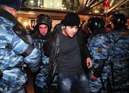 Detention of disturbances participants