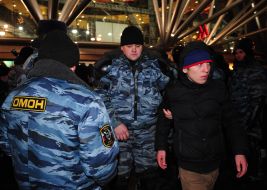 Detention of disturbances participants