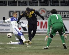 Yevgeniy Hacheridi, Aleksandr Shovkovskiy and Jimmy Fransa