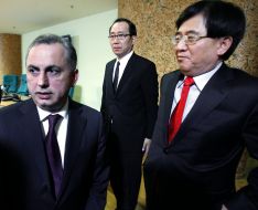 Boris Kolesnikov, Chung Mong-Hook and Lee Yo Song