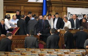 Fight between deputies from Parties of regions and BYUT