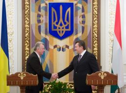 Pal Schmitt and Viktor Yanukovich