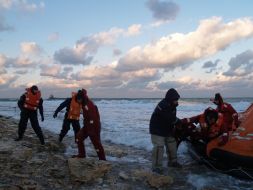 Rescued sailors