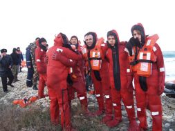 Rescued sailors
