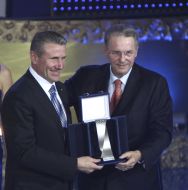 Jacques Rogge and Sergey Bubka