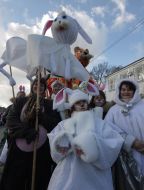Participants of ”Santa-Klaus rests - Father Frost on an arena” festival