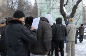 Participants of the protest action