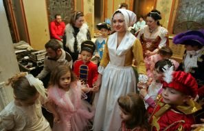 Fancy-dress ball participant