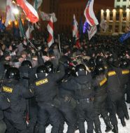 Protest action of Byelorussian opposition