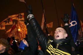 Protest action of Byelorussian opposition