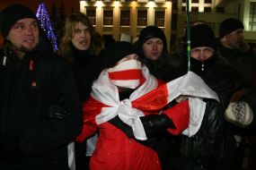 Protest action of Byelorussian opposition