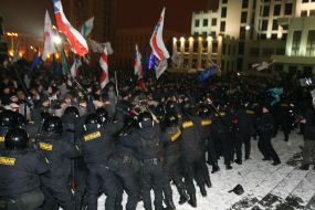 Protest action of Byelorussian opposition