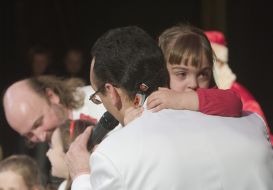 Ruben Tolmachev with daughter