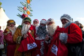 Участники ”Мороз-парада” в Ялте