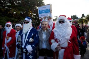 Участники ”Мороз-парада” в Ялте