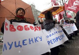 Participants of protest action