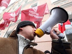 Participant of protest action