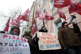 Participants of protest action