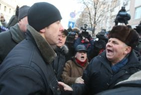 Бійка між прихильниками і противниками Тимошенко