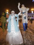 Grandfather Frost and snow Maiden