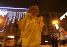 Participant of celebration of New Year