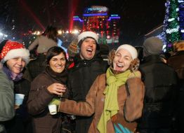 Celebration of New Year on Мaydan Nezalezhnosti