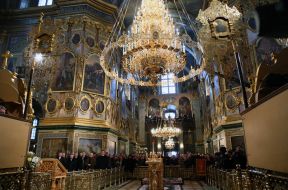 At a festive Christmas Liturgy